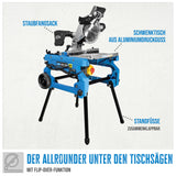 Güde 55174 mesa/sierra ingletadora tronzadora/GFO 1401, 1400 W, 230 V, color azul