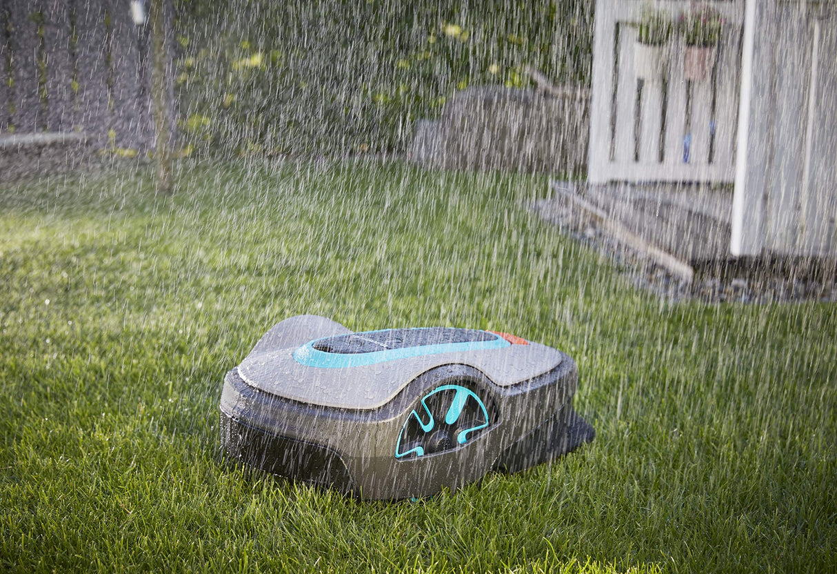 Gardena set smart SILENO life: robot cortacésped para superficies de < 750 m², control mediante aplicación del sistema smart, pasarela smart, versión ES (año modelo 2019) (19113-34)
