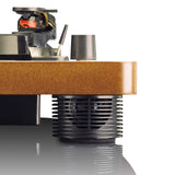 Lenco LS-50 Giradiscos de vinilo con caja de madera y altavoz, USB, conversión de vinilo a digital, cubierta protectora, transmisión por correa, 2 x Stylus (aguja)