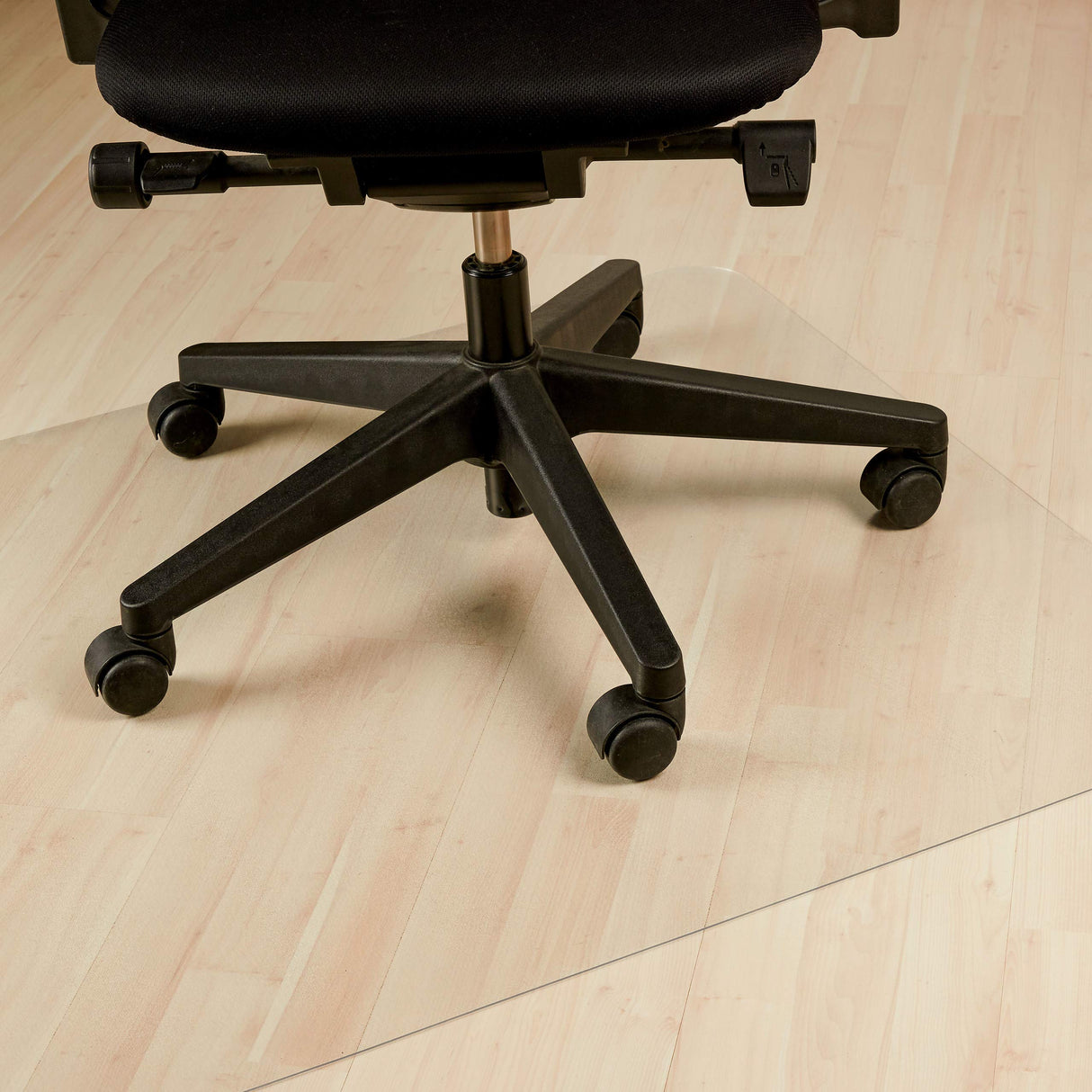 relaxdays Protector Suelo, Alfombra Silla Oficina, Tapete Antideslizante para Parquet, PVC, 120 x 150 cm, Transparente