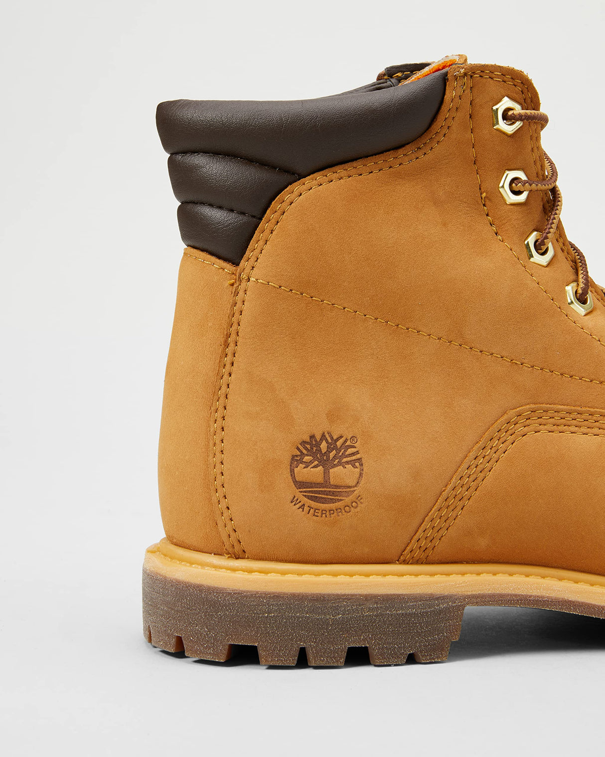 Timberland Waterville 6-Inch Basic Waterproof, Botas Chukka Mujer, Amarillo Wheat Nubuck, 37.5 EU