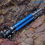 Leofoto - Poseidón - Trípode de Carbono con Cabeza de Bola - Resistente a la corrosión - Ideal para Uso en Condiciones húmedas - LP-324C+LH-40