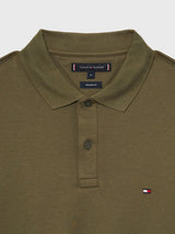 Tommy Hilfiger Polo de Manga Larga Hombre Liquid Cotton Regular Fit, Multicolor (Army Green), M