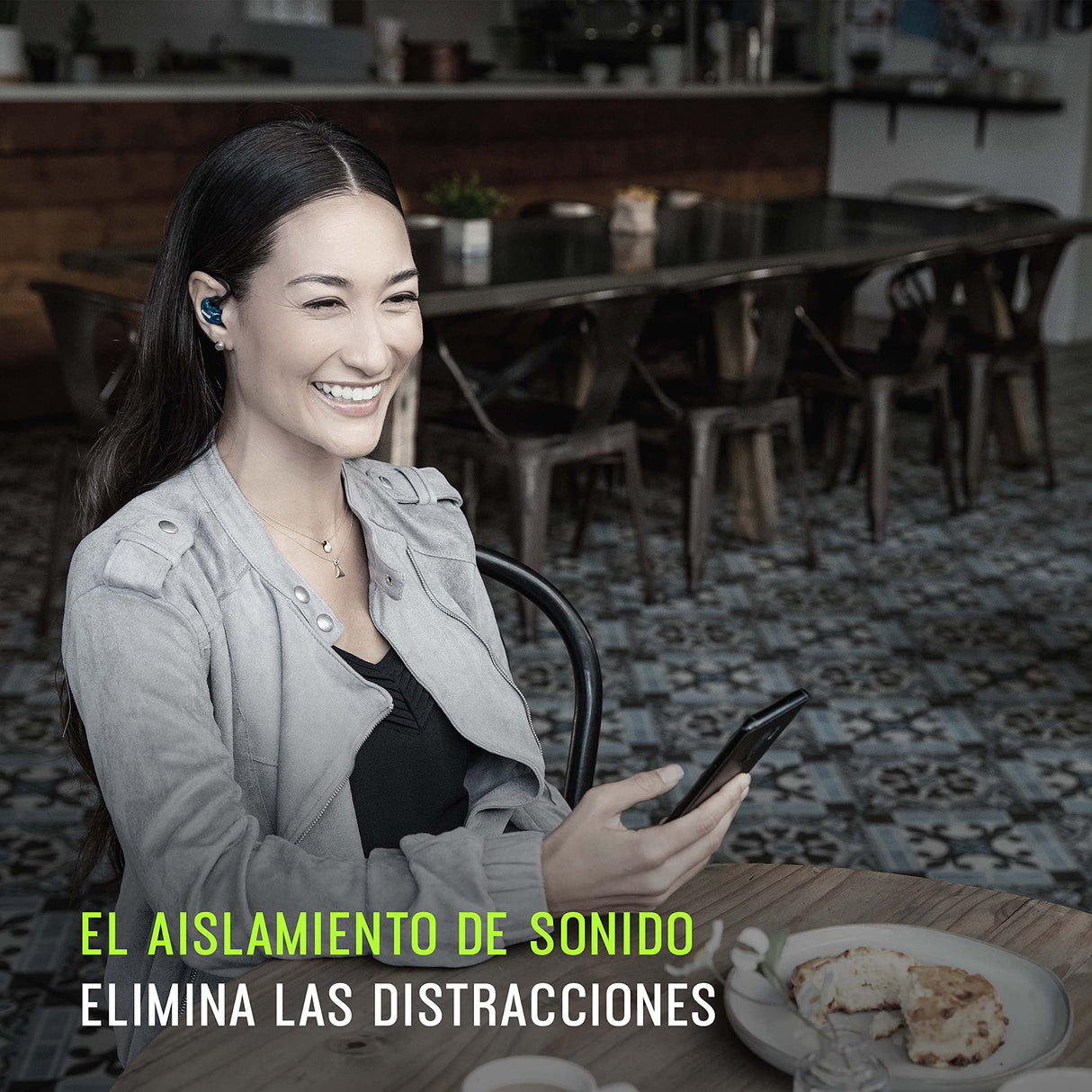 Shure AONIC 215 TW2 Aurictos de Aislamiento de Sonido inalámbrico True Wireless con tecnología Bluetooth 5, Fit Secure Over-The-Ear, 32 Horas de duración de batería (Gen 2) Azul