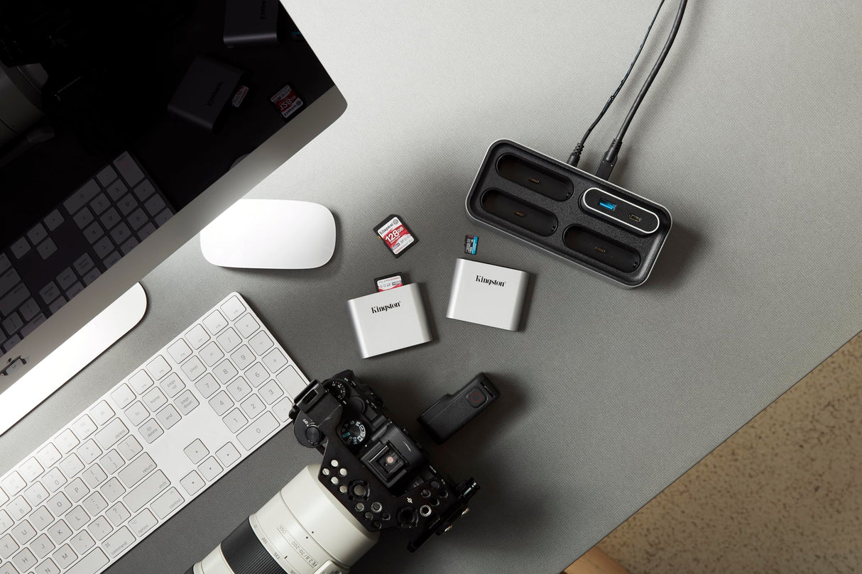 Kingston Workflow Station Dock y Lector de tarjetas SD USB-C 3.2 Gen2 Dual-Slot SD UHS-II - WFS-S