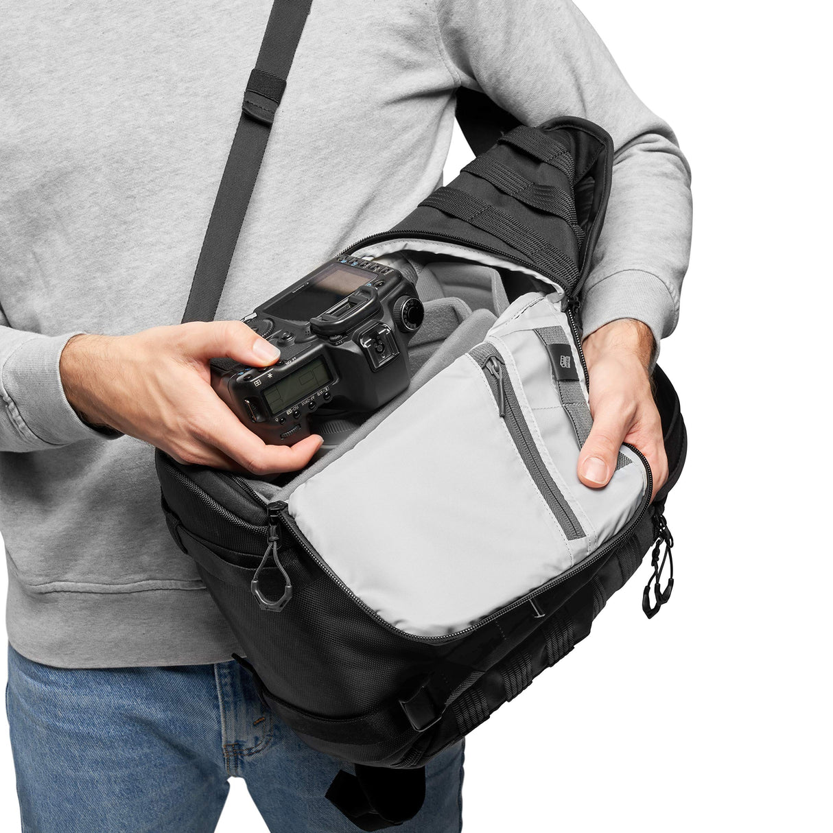 Lowepro ProTactic BP 300 AW II Mochila para Sin Espejo y DSLR - Divisor QuickShelf - Cámara y Equipo Personal - Sin Espejo como Sony Apha9 - LP37265-PWW