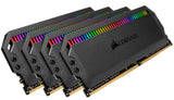 Corsair Dominator Platinum RGB 128GB (4x32GB) DDR4 3600MHz C18 Memoria de Sobremesa (12 Direccionables CAPELLIX RGB LED, Refrigeración DHX patentada, Tiempos de Respuesta Ajustados) Negro