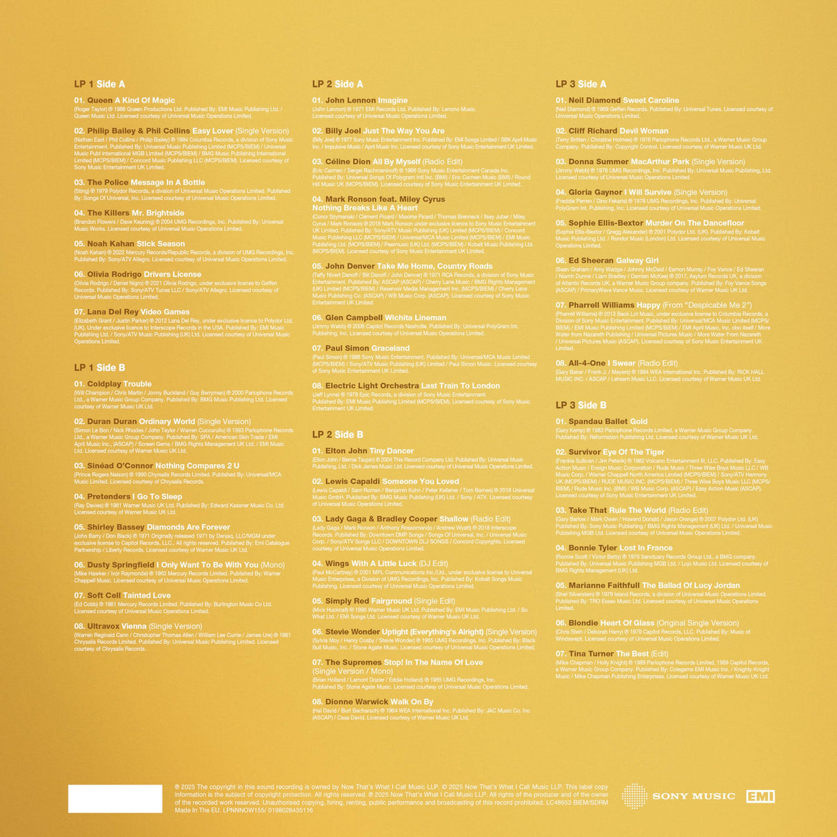 NOW That's What I Call Gold - The Ultimate Hits [Vinilo]