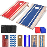 GoSports - Juego de Cornhole con diseño de Madera de 1,2 x 0,6 m, Incluye Dos Tablas de 1,2 x 0,6 m, 8 Bolsas de Frijoles (pufs) y Funda de Transporte