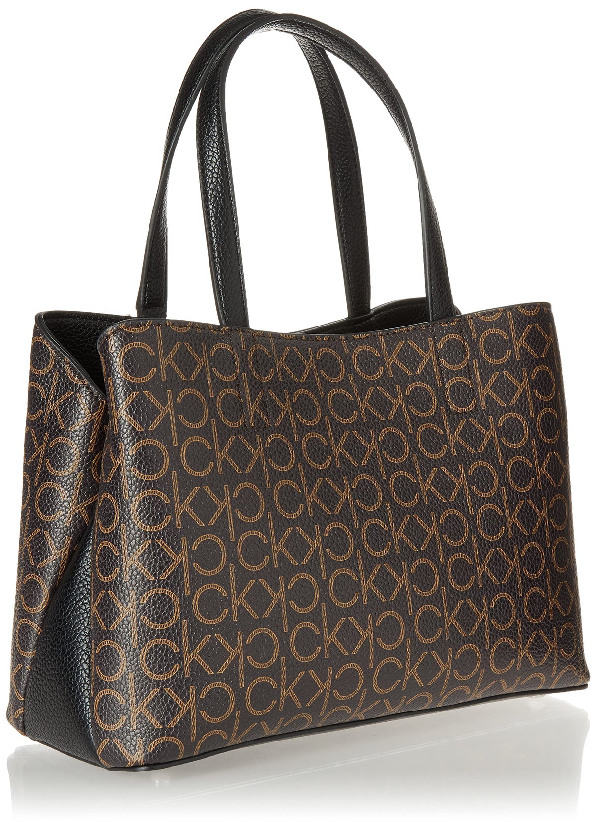 Calvin Klein Bolsa de Triple Compartimento Adeline para Mujer, Marrón/Caqui/Negro, Talla de un Talla