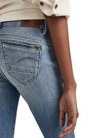 G-Star Para Mujer Midge Zip Mid-Waist Skinny Jeans, Azul (lt vintage aged destroy D05281-8968-9114), 29W / 30L