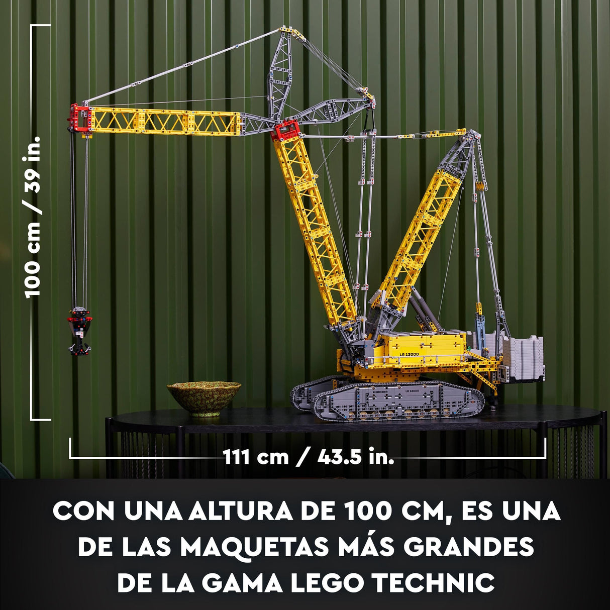 LEGO 42146 Technic Set Grúa sobre Oruga Liebherr LR 13000, Construye el Vehículo teledirigido definitivo con Control+ App, Sistema de Cabestrante y Brazo Extensible, Gran Set de Maqueta para Adultos