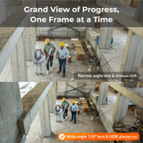Brinno Empower TLC2020 Cámara Time Lapse Profesional - Perfecta para Trabajos de Larga Duración en Interior - 82 Días de Batería, Programación Flexible, Campo Visual 118°, 1080P, Full HD, HDR