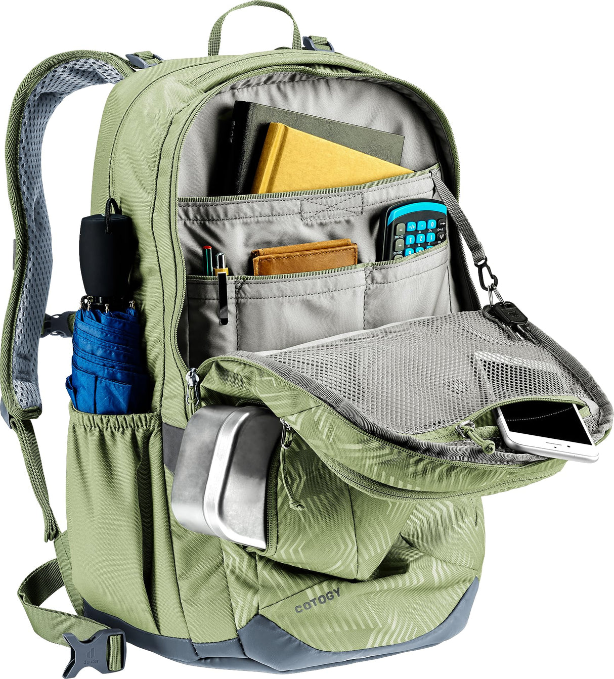 deuter - Cotogy, Mochila escolar Niños unisex, grove ripple-grove, 26 L -