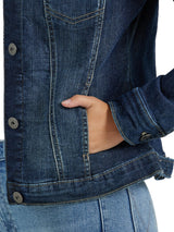 Wrangler Authentics Women's Denim Jacket, Drenched, Large