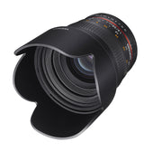 Samyang F1111109101 - Objetivo fotográfico DSLR para Micro Cuatro Tercios (Distancia Focal Fija 50mm, Apertura f/1.4-22 AS UMC, diámetro Filtro: 77mm), Negro