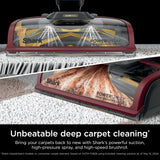 Shark CarpetXpert HairPro, limpiador de alfombras vertical, ligero, perfecto para mascotas, limpieza profunda, suciedad, suciedad y eliminación de olores, champú de alfombras, EX221BRN, magenta