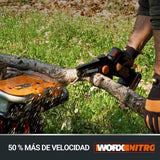 WORX | WG325E | Mini motosierra de poda | motor sin escobillas | PowerShare | Espada 12 cm