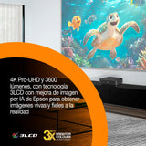 Epson Lifestudio Grand EH-LS670B Negro metálico, proyector láser Inteligente de Distancia ultracorta, 4K Pro UHD, Sound by Bose, Google TV, Pantallas de hasta 120″, 5 años de garantía*