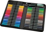 Faber-Castell 160301 Albrecht Dürer - Estuche con Cremallera de 30 Marcadores Acuarelables - Doble Punta para Artistas - 4 PITT® Artist Pen - 1 Pincel con Depósito - 1 Lápiz Castell 9000