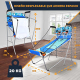 SereneLife juego baloncesto, Marcador LED digital, Plegable, Para niños y Adultos, Ideal para interiores y exteriores