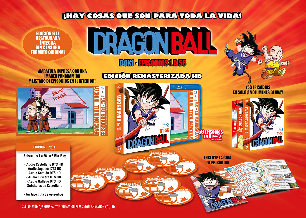 Dragon Ball Box 1 - Adventure Edition (Episodios 1 a 56) [Bluray] [Blu-ray]
