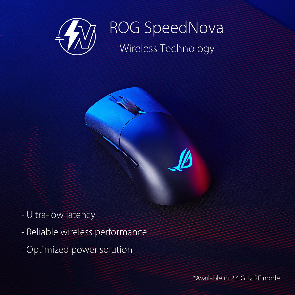 ASUS ROG Keris Wireless AimPoint - Ratón Gaming (conectividad Triple 2.4GHz RF, Bluetooth, USB), 36000 dpi, 5 Botones programables, ROG SpeedNova, interruptores Intercambiables, Paracord, Negro