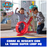 Patrulla Canina - Escenario Lanzador DE VEHÍCULOS Super Loop Tower HQ con Luces Y Sonidos + Coche Y Figura Chase- Patrulla Canina Juguetes - Regalo Niño 3 años + - 6069672 - Juguetes Niños 3 años +