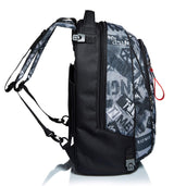 Seven Mochila Escolar Desmontable + Carro, Trolley Escolar NEW TECH KEEP FLAG, Negro - Mochila 3 en 1, Crossover System - Bolso Escolar Niños y Adolescentes - Bolsillo Frontal