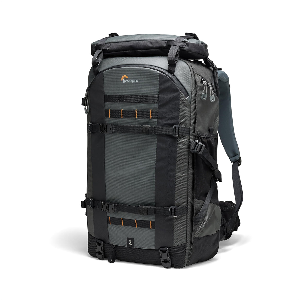 Lowepro Pro Trekker BP 650 AW II, Outdoor Camera Backpack with Recycled Fabric, Fits 800mm Lenses, Weatherproof Cover, Mirrorless/DSLR Camera Case, Black/Dark Grey, Coated Main Fabric, Sealed Zippers