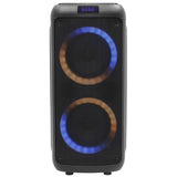 BoomTone DJ Boomaster 300 Altavoz Bluetooth luminoso LED portátil potente 250W, Altavoz Karaoke, Bluetooth inalámbrico, TWS, Recargable USB, sintonizador, lector USB/tarjeta SD.