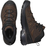 Salomon X ULTRA 360 LEATHER MID GORE-TEX, Zapatos de senderismo para Hombre, Dark Earth Delicioso Castlerock, 42 EU