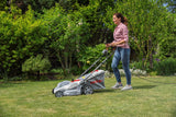 IKRA cortacésped eléctrico IERM 1638-1, 1600W, 5 Posiciones de Ajuste de Altura de Corte 30-75mm, Ancho de Corte 38cm