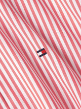 Tommy Hilfiger Vestido camisero Mujer Essential Shirt Dress hasta la rodilla, Rojo (Ithaka Stp/ Fierce Red), 38