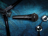 Shure PGA58 Micrófono dinámico: micrófono Vocal de Mano con Interruptor de Encendido/Apagado, Conector XLR de 3 Pines, Cable de 15 'XLR a QTR, Adaptador de Soporte y Punta de Cremallera (PGA58-QTR-E)