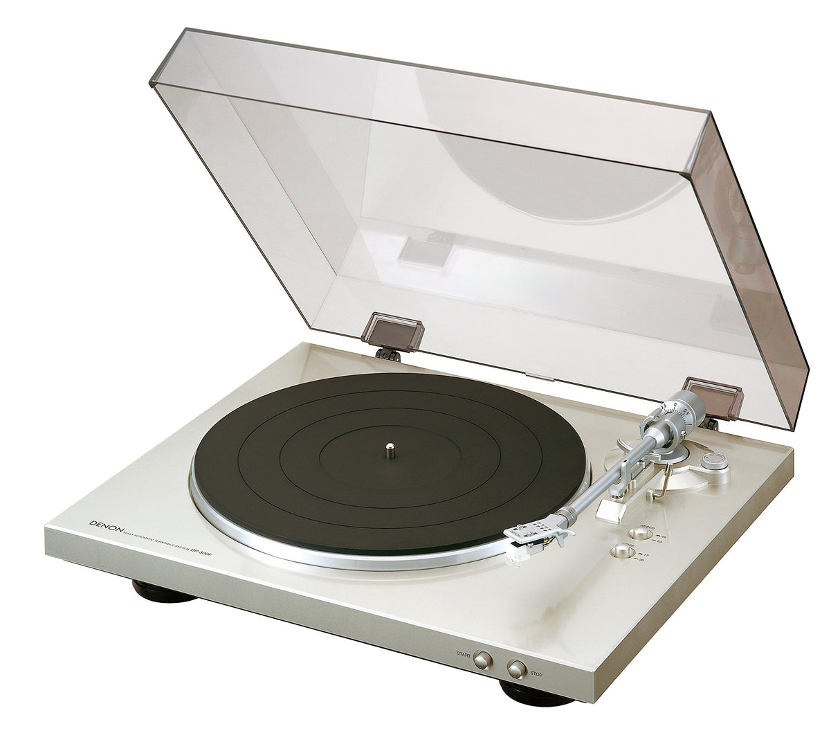 Denon DP-300F - Giradiscos automático, Plata