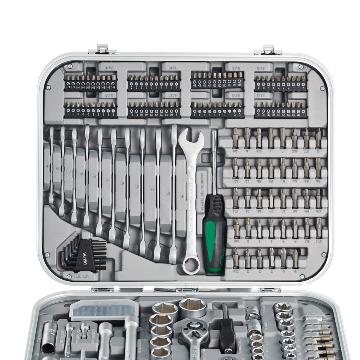 Mannesmann - M98450-232 piezas Juego de llaves de vaso 1/4" + 1/2"