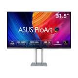 ASUS ProArt Display OLED PA32UCDM Monitor Profesional de 32 Pulgadas, 4K UHD 3840x2160, QD-OLED, Ultrafino, 240Hz, 0.1ms, HDR-10, HLG, 99% DCI-P3, Thunderbolt 4, Calman Ready, ColorSpace