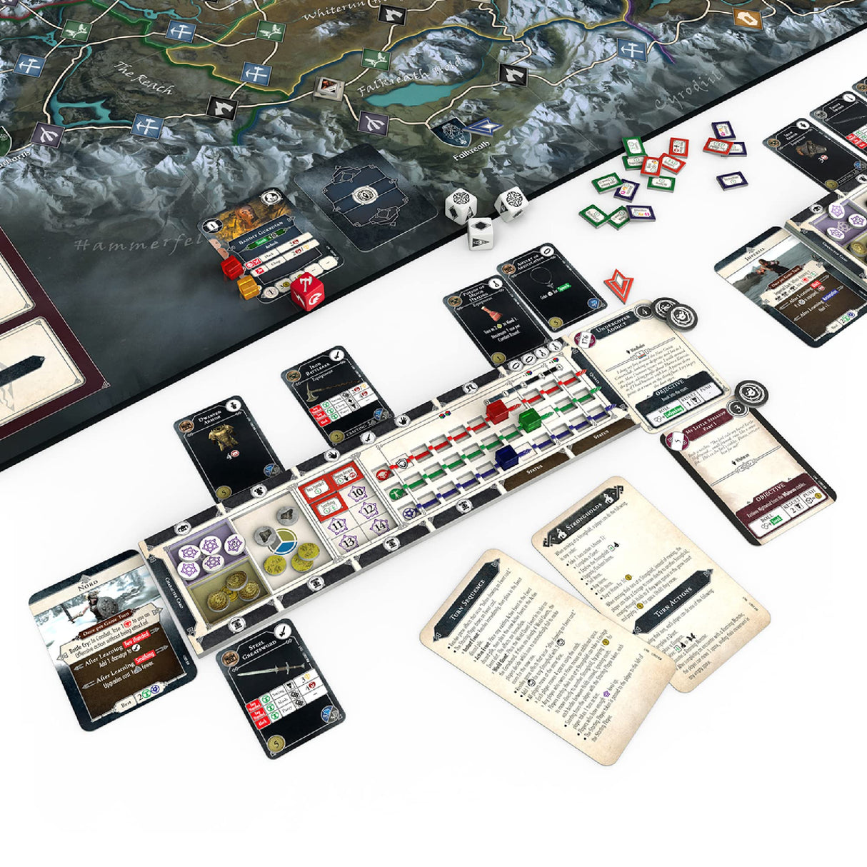 Modiphius The Elder Scrolls: Skyrim - Juego de Mesa de Aventura | Juego de Mesa | A Partir de 14 años | 1-4 Jugadores | Tiempo de Juego de 60-120 Minutos