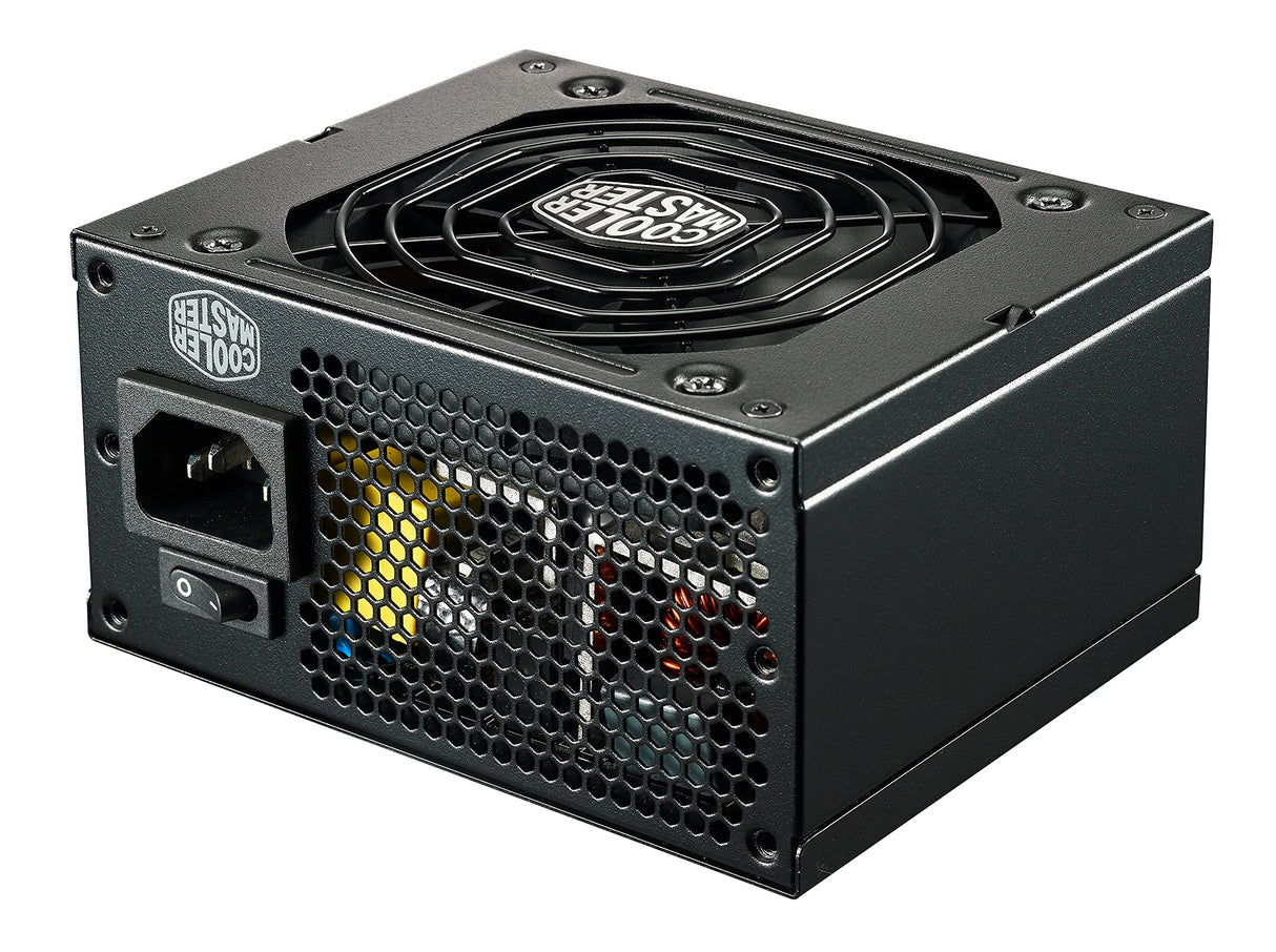 Cooler Master V850 SFX Gold,Fuente de Alimentación 850W 80 PLUS Fully Modular,PSU SFF/mini-ITX, Ventilador Silencioso FDB 92mm, Modo Semi-Fanless,Soporte SFX/ATX,Plug UE, 1 Unidad