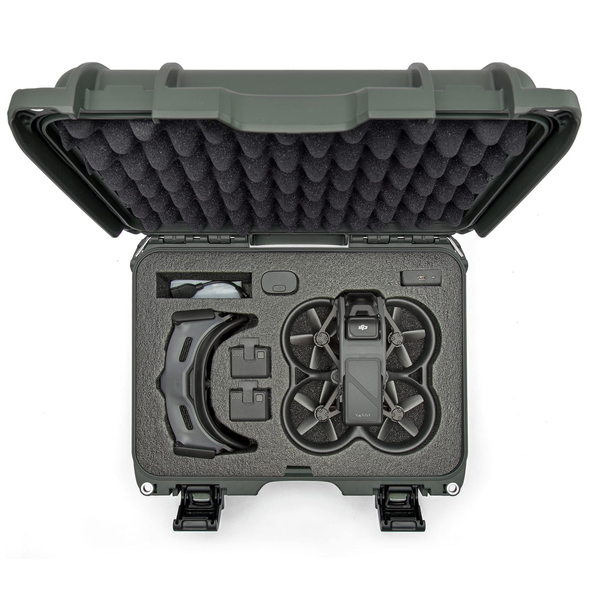 Nanuk 915 - Funda rígida Impermeable con Inserto de Espuma para dji Avata FPV, Gafas y Controlador, Color Negro, Olive, dji Avata FPV Unit, Gafas y Controlador
