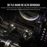 Corsair MP700 Pro SE Hydro X Series 4 TB M.2 PCIe Gen5 x4 NVMe 2.0 SSD – M.2 2280 – hasta 14.000 MB/s Velocidad de Lectura Secuencial – Bloque de Refrigeración Líquida Preinstalado – Negro