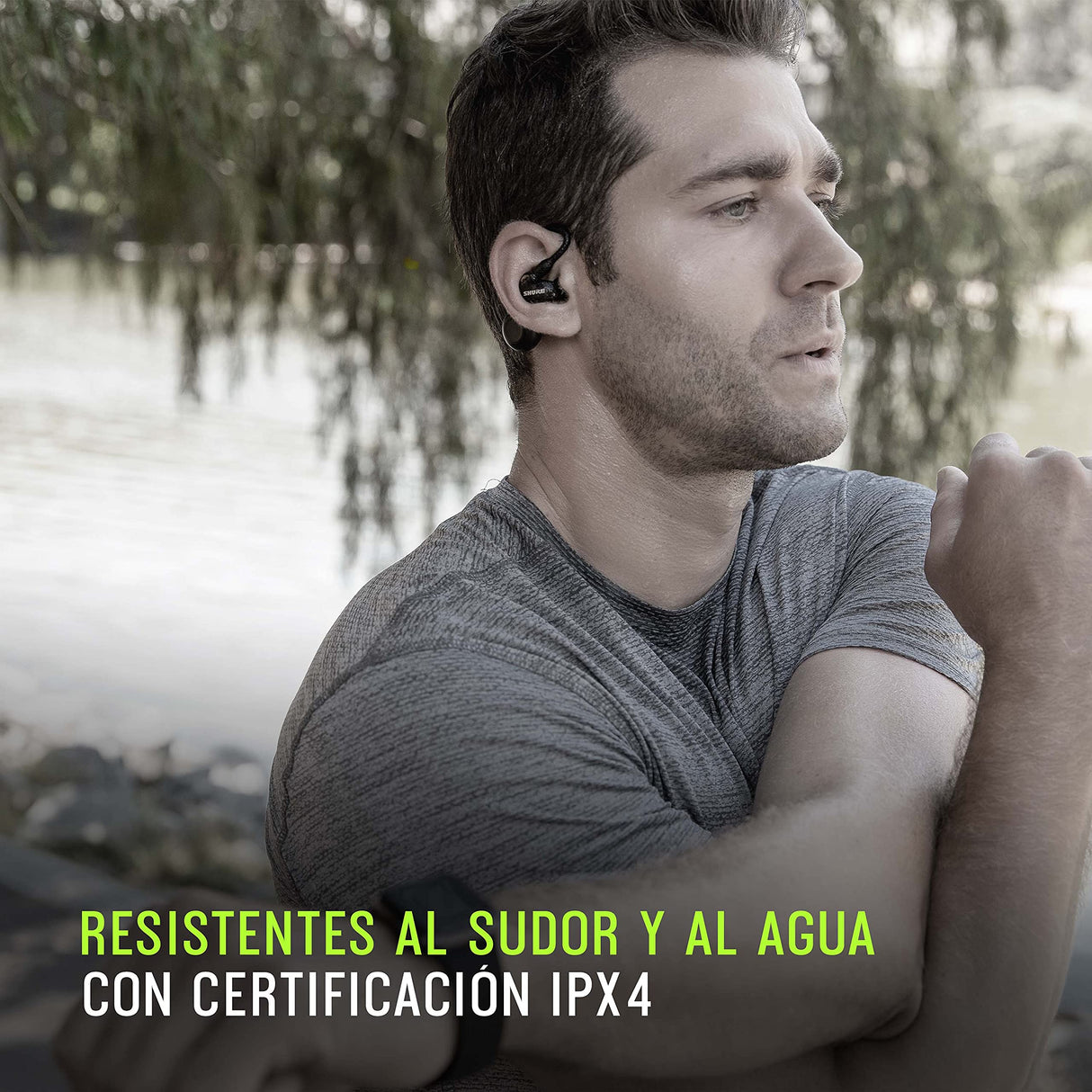 Shure Adaptador inalámbrico True (Gen 2) para auriculares aislados de sonido, ajuste sobre el oído, Bluetooth 5 tecnología inalámbrica, duración de la batería larga (RMCE-TW2-EFS)