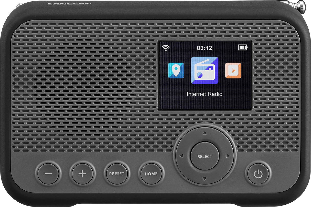 Sangean WFR-39 Radio por Internet con Dab+, FM, WiFi Gris-Negro
