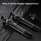 K&F CONCEPT Trípode Cámara,173cm Trípode de Carbono Fotografía Compacto y Professional con 360° Rótula de Bola y Placa de Liberación para Cámara DSLR Carga 16kg