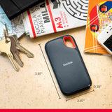 SanDisk Extreme SSD Externo Portátil 8 TB (Disco Duro Externo SSD con velodidad de Lectura de hasta 1050 MB/s, 1000 MB/s de Escritura, IP65 de Resistencia al Agua y al Polvo) con cifrado por Hardware