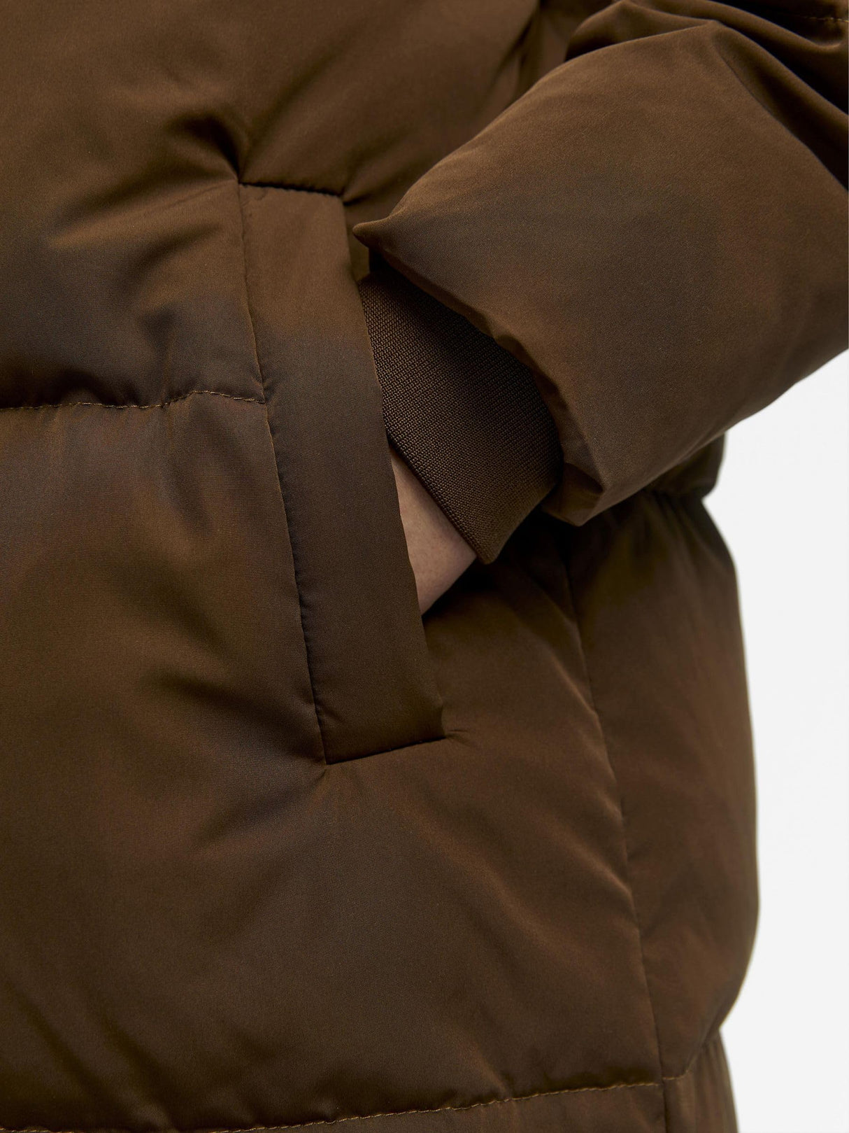 Object Objlouise Noos-Chaqueta Larga, Dark Earth, S para Mujer