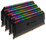 Corsair Dominator Platinum RGB 128GB (4x32GB) DDR4 3600MHz C18 Memoria de Sobremesa (12 Direccionables CAPELLIX RGB LED, Refrigeración DHX patentada, Tiempos de Respuesta Ajustados) Negro