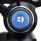 Benro S8 Pro Cabezal de Video líquido de Base Plana, 8 kg máx. de contrapeso de 8 Pasos (0-7), 3/8"-16 Soportes de Accesorios, 3/8"-16 Montaje de Cabeza, con Brazo Plano (S8PRO)