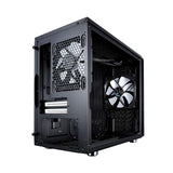 Fractal Design Nano S Window , Mini Tower Computer Case , ITX , Optimized for High Airflow and Silent Computing with ModuVent Technology ,2x Fractal Design Dynamic X2 GP,14 Fans included ,Black Window